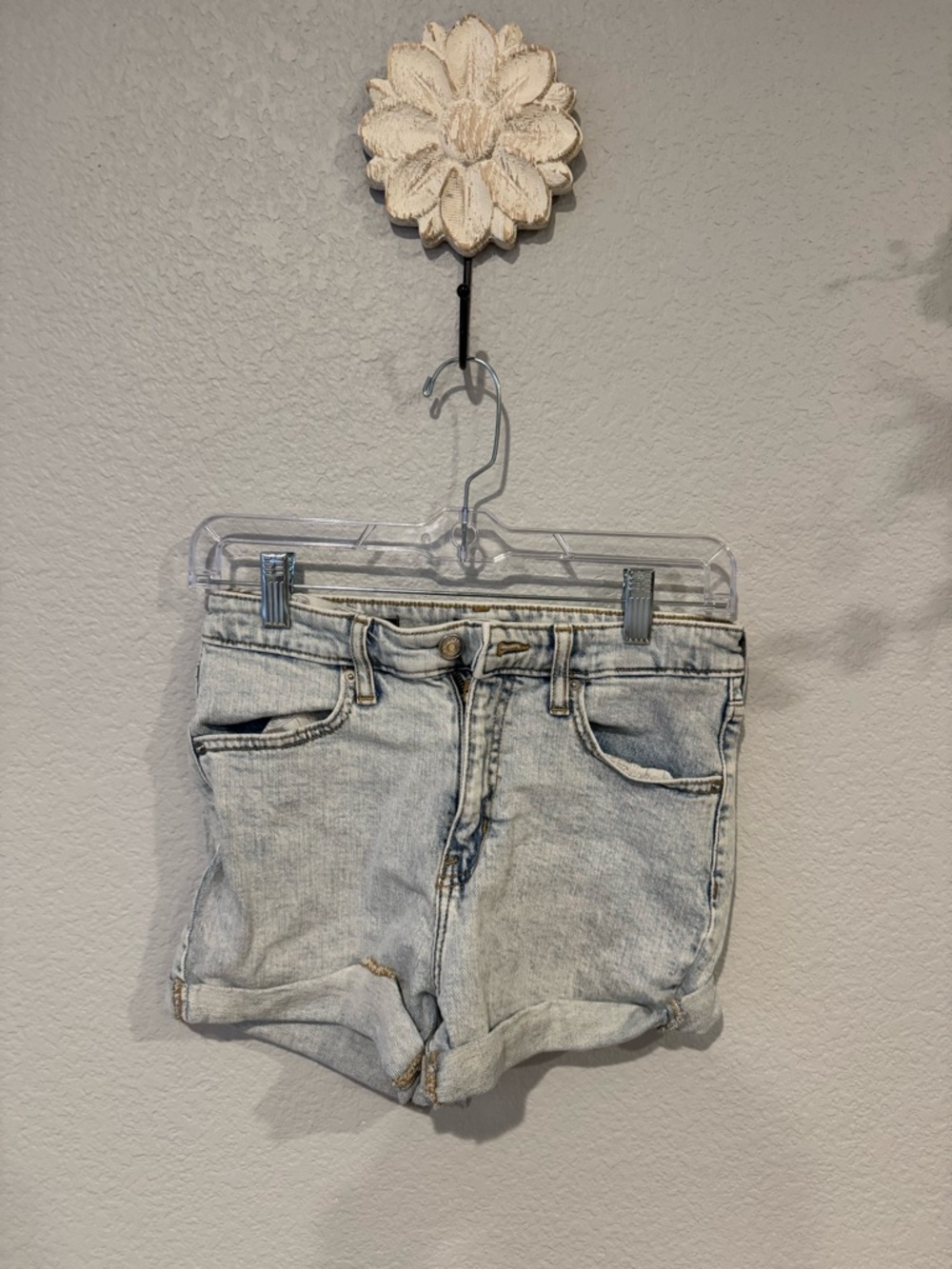 wild fable Light Blue Rolled Hem Denim Shorts